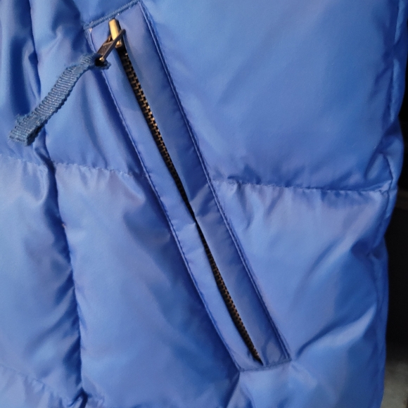 Talbots quilted down puffer coat with faux fur hood - P.      L98 - Picture 5 of 10